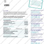P60 Paper 2 Tax Return Sample - UK